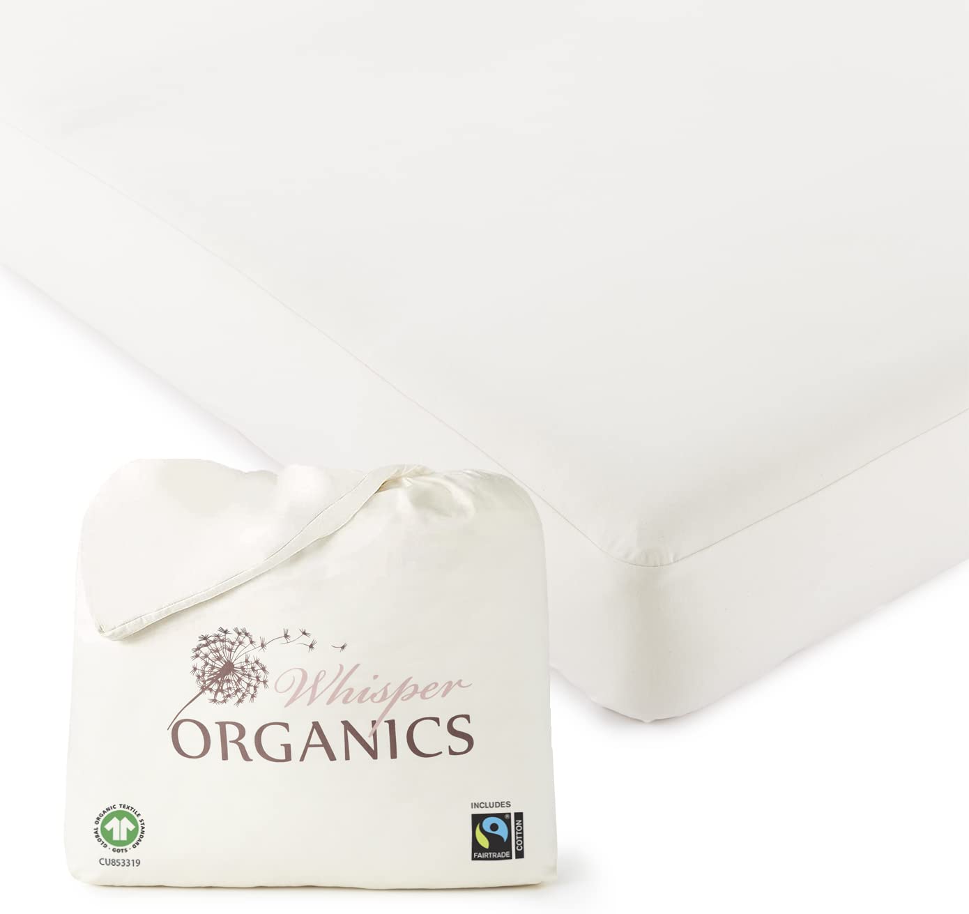 Organic Waterproof Mattress Protector Full Size - 100% Waterproof Mattress Pad With Quiet & Breathable Triple Layer Protection -